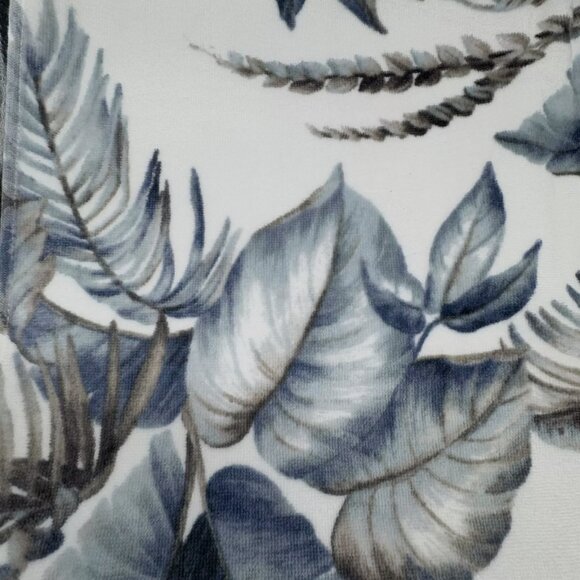 4pc TOMMY BAHAMA Blue Gray Palm Fronds 2 Bath and 2 Hand Towel Set Tropical NEW - Picture 6 of 10